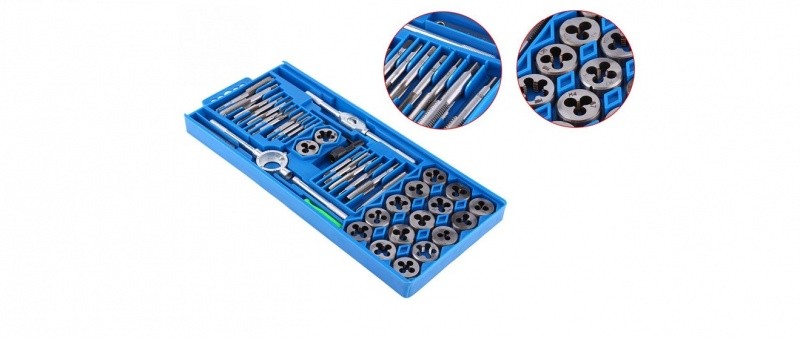 Набор автомобильных метчиков и плашек 40 пред.