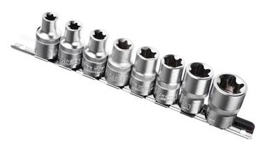 Набор головок 8 предметов (звездочки) ЕРМАК