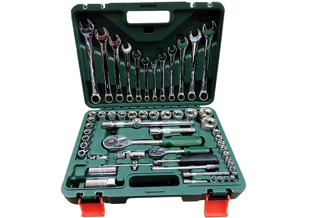 Набор инструментов 61 предмет SRUNV зеленый