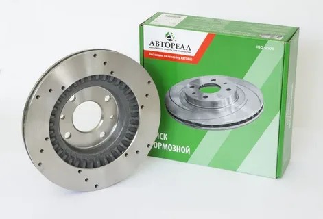 Диск тормозной на d14 (2110-12) с перфор.Автореал