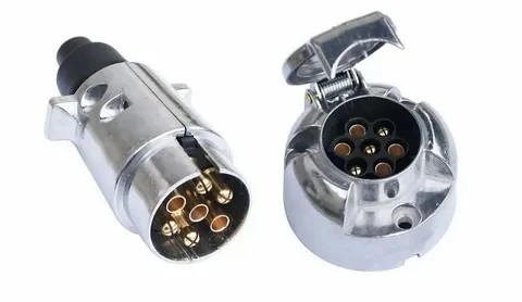 Разъем прицепа метал.(папа мама) Китай