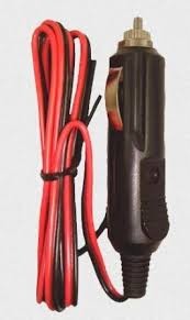 Штекер в прикуриватель с предохранителем до 3А с проводами