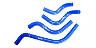 Патрубки печки 2109 силикон синие CS-20