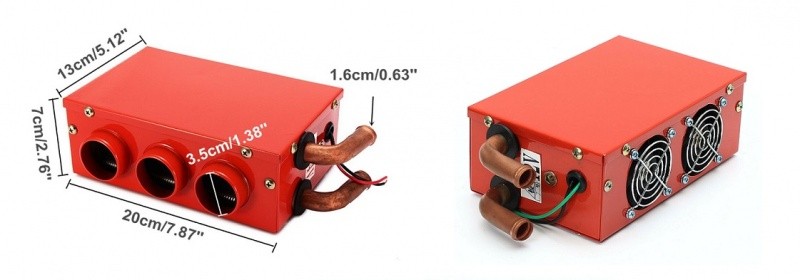 Печка дополнительная 5 отверстий 24V