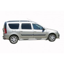 Подножки Ларгус труба с проступью d76 снег