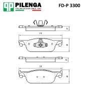 Колодки передние тормозные X-RAY 155мм Pilenga с 2015г(410604682,410605536)