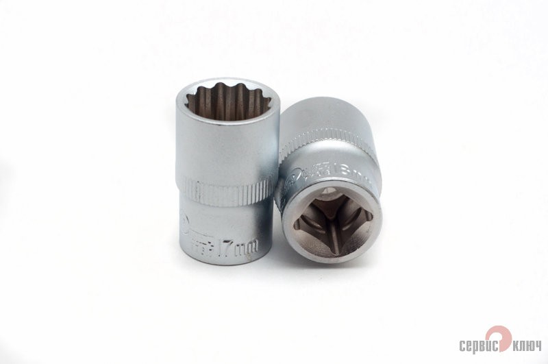 Головка  (12 граней) 17мм Сервис Ключ