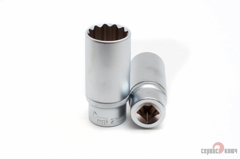 Головка  глубокая (12 граней) 27мм СервисКлюч
