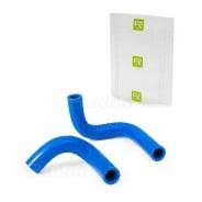 Патрубки печки 21073 силикон синие RADDO