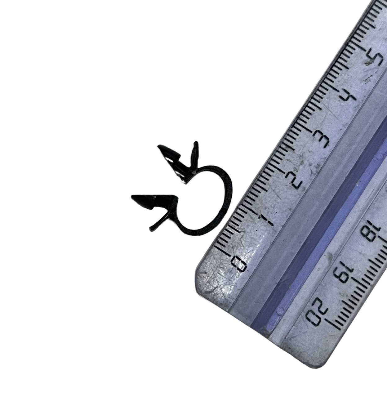 Хомут пластик цветной - черный (маленький для гофры