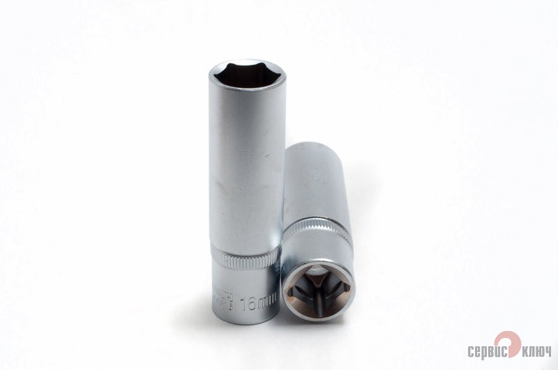 Головка  глубокая (6 граней) 16мм AVS