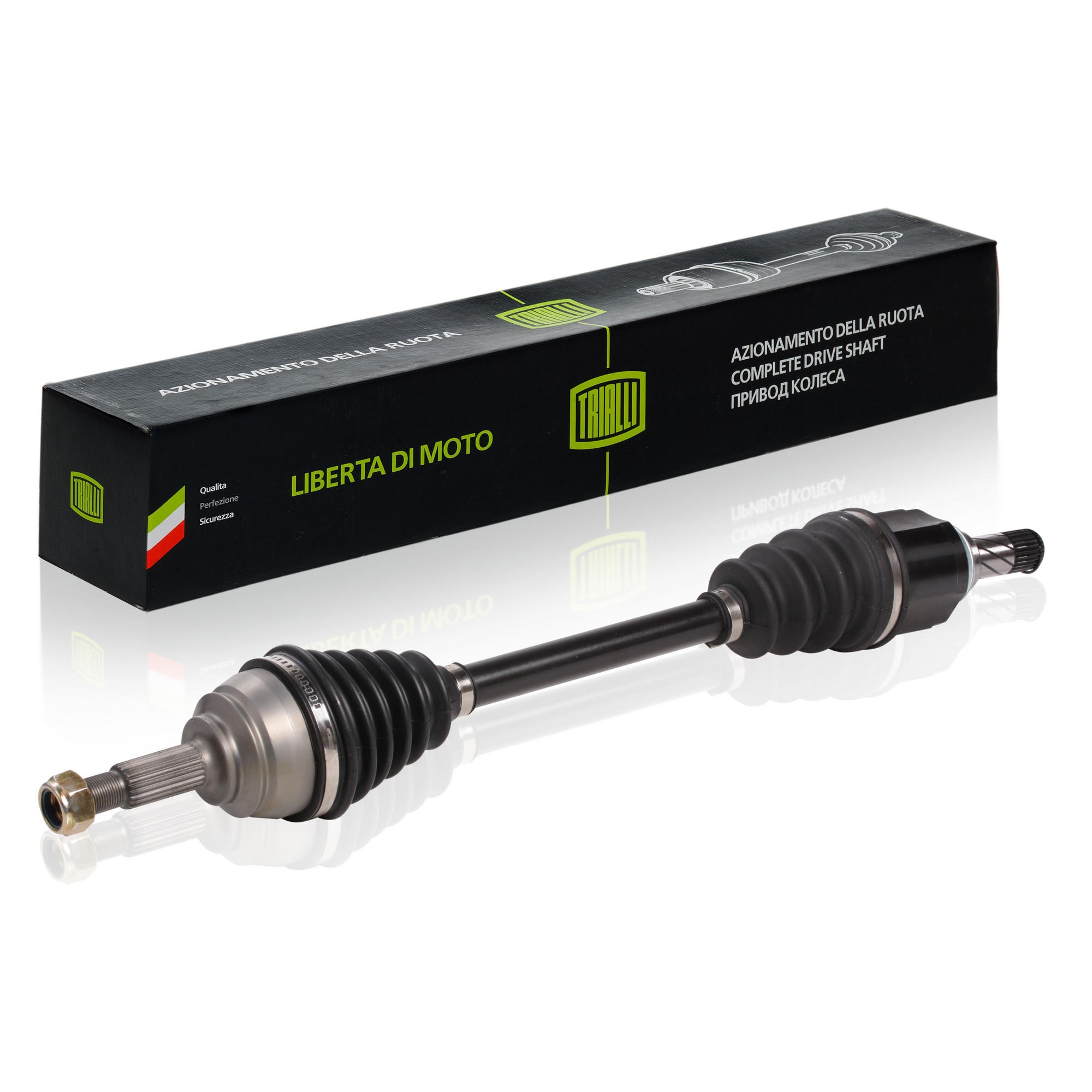 Привод Ларгус левый Trialli 23 шлица наружний шрус/26 шлицов внутренний шрус