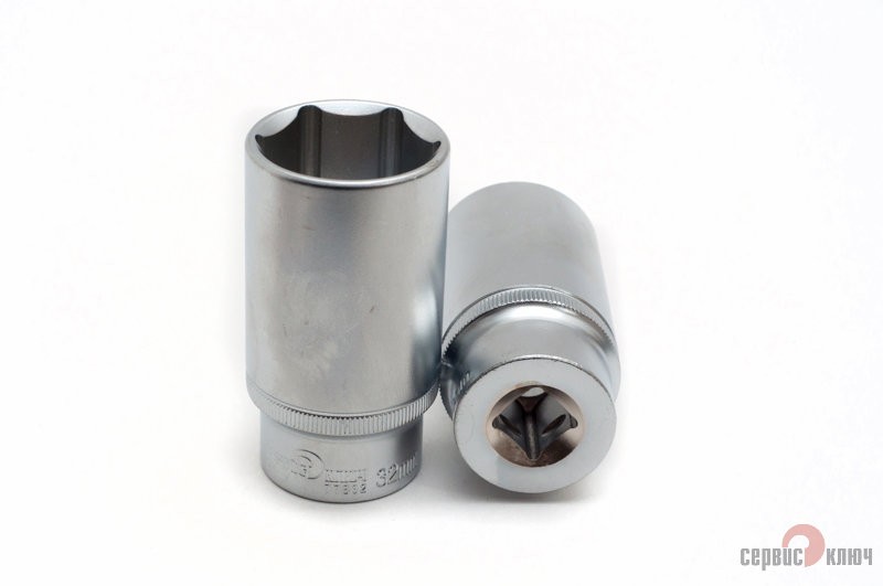 Головка  глубокая (6 граней) 32мм AVS