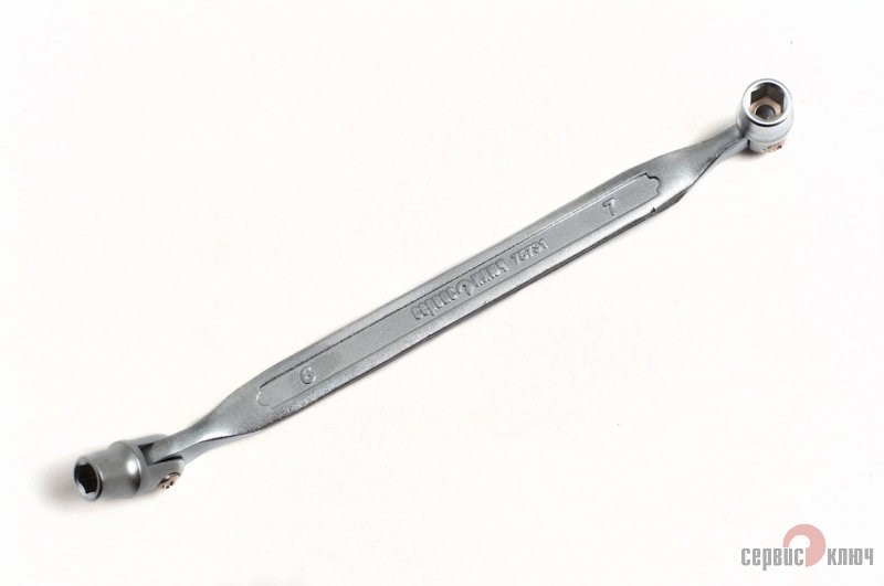 Ключ - колокольчик шарнирный  6-7 Сервис Ключ