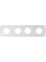 Рамка под номер метал. белая