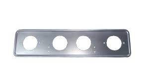 Рамка под номер метал. серая