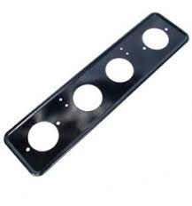 Рамка под номер метал. черная