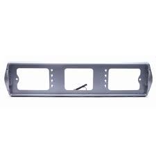 Рамка под номер с подсвет.бок. серая