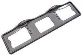 Рамка под номер с подсвет.верх.серая