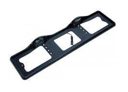 Рамка под номер с подсвет.верх.черная